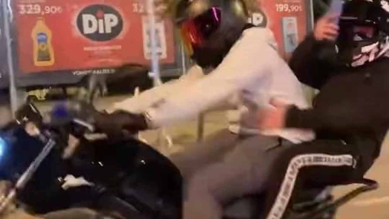 Motosiklet Kazasında Tehlikeli Anlar