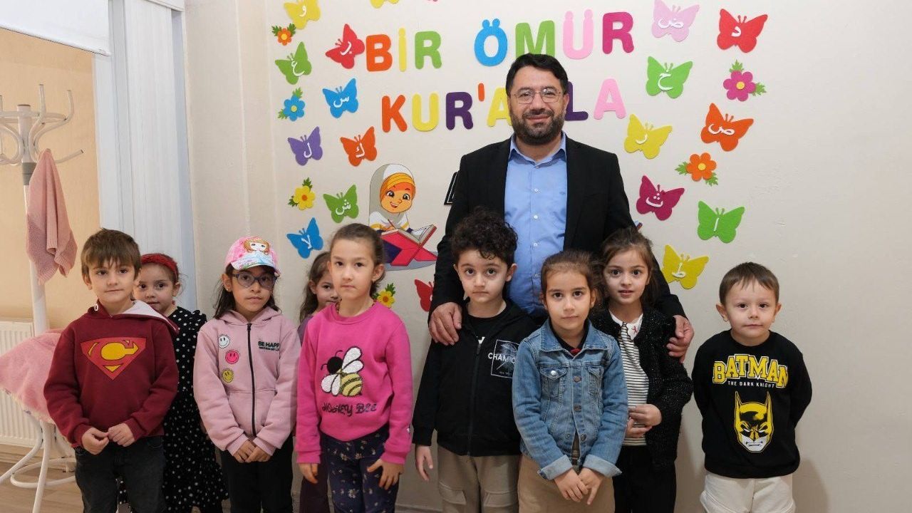 Müftü Fakirullahoğlu'nun Kuran Kursu Ziyareti