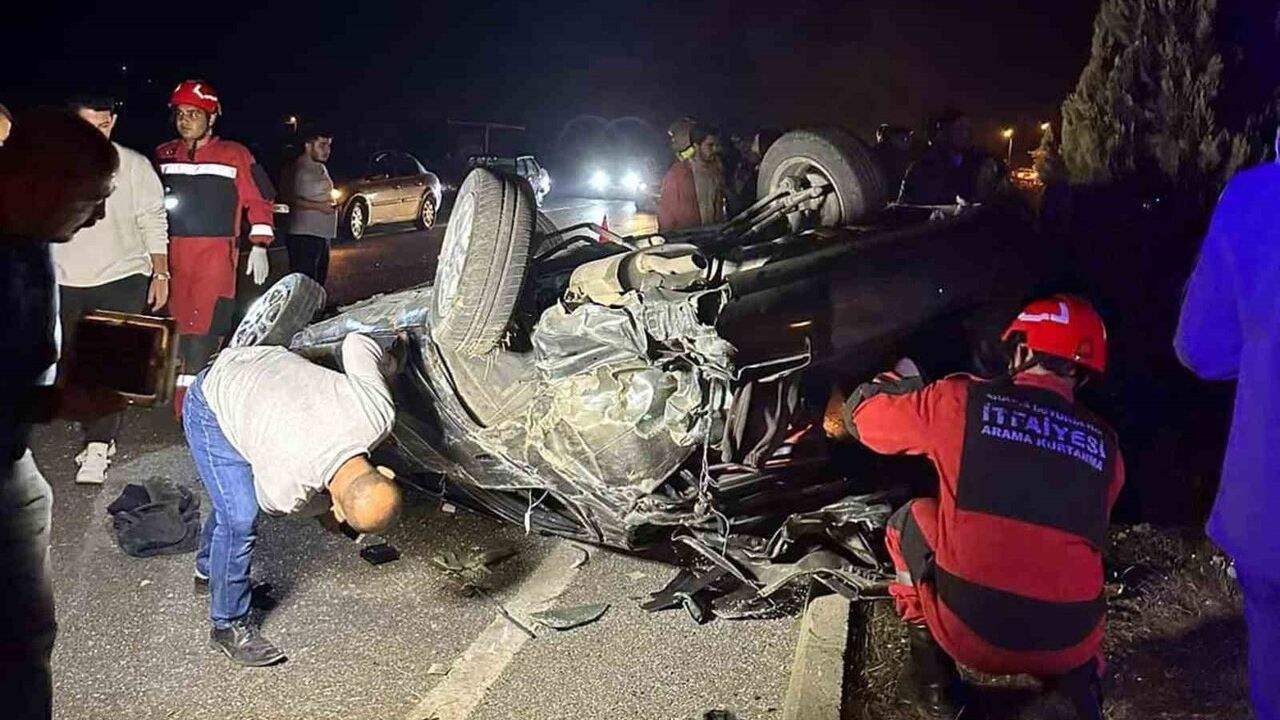 Muğla-Aydın Karayolunda Takla Atan Araçta Sürücü Hafif Yaralandı