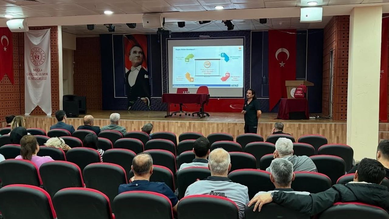 Muğla'da Afet Bilinci Eğitimi Çalışmaları