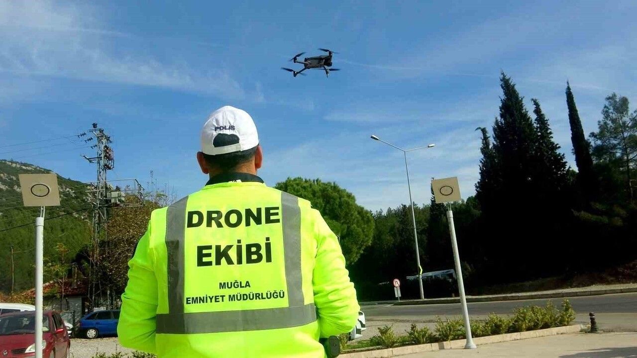 Muğla'da Drone Destekli Trafik Denetimleri Başladı