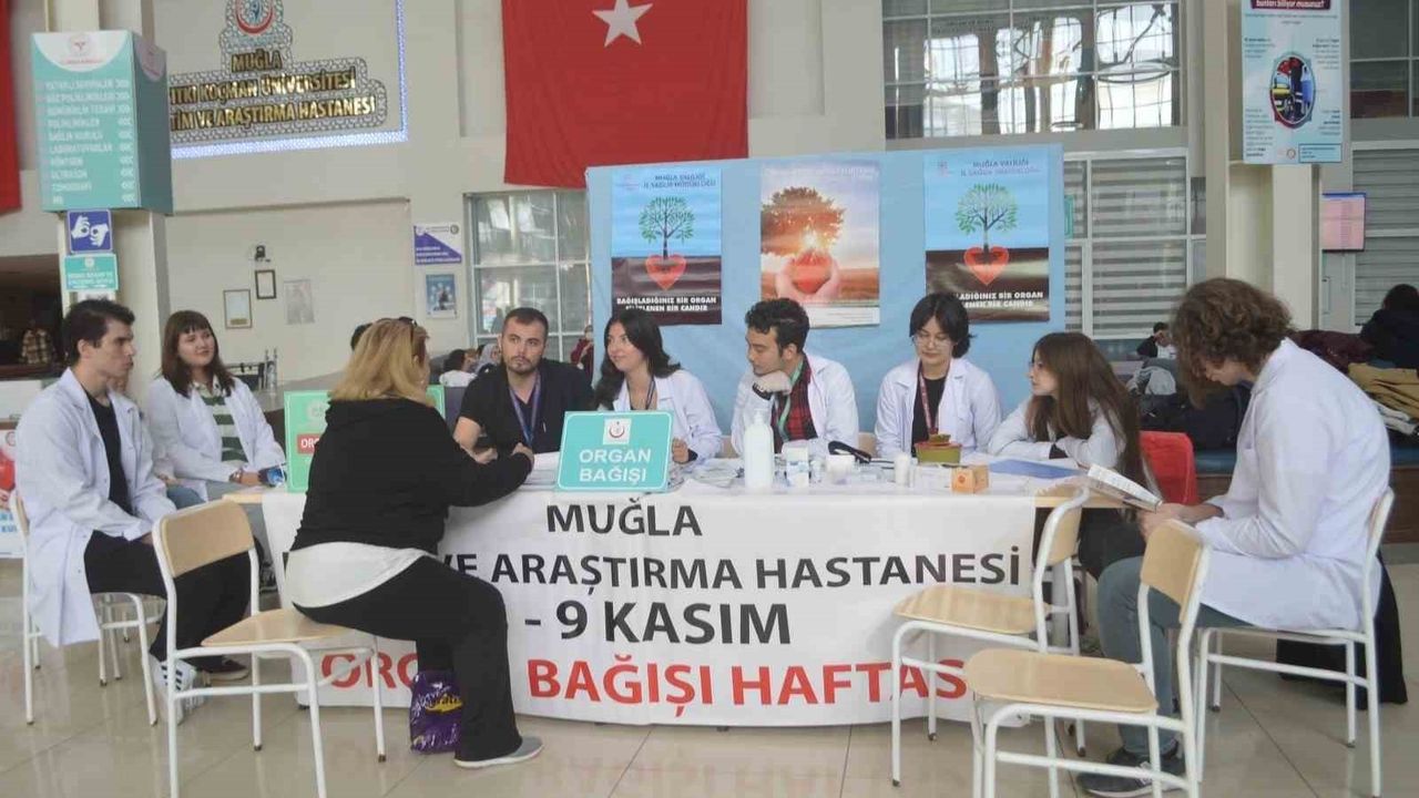 Muğla Eğitim ve Araştırma Hastanesi'nde Organ Bağışı Farkındalığı Etkinliği