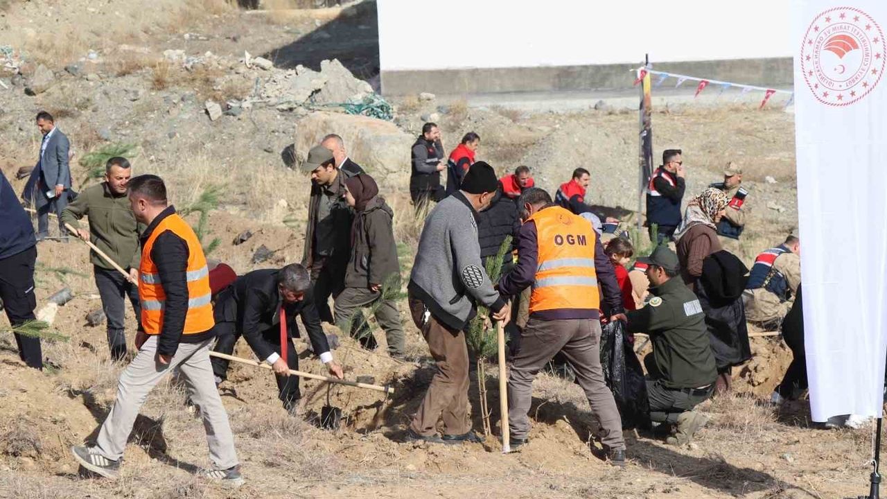 Oltu'da 3 Bin Fidan Toprakla Buluştu