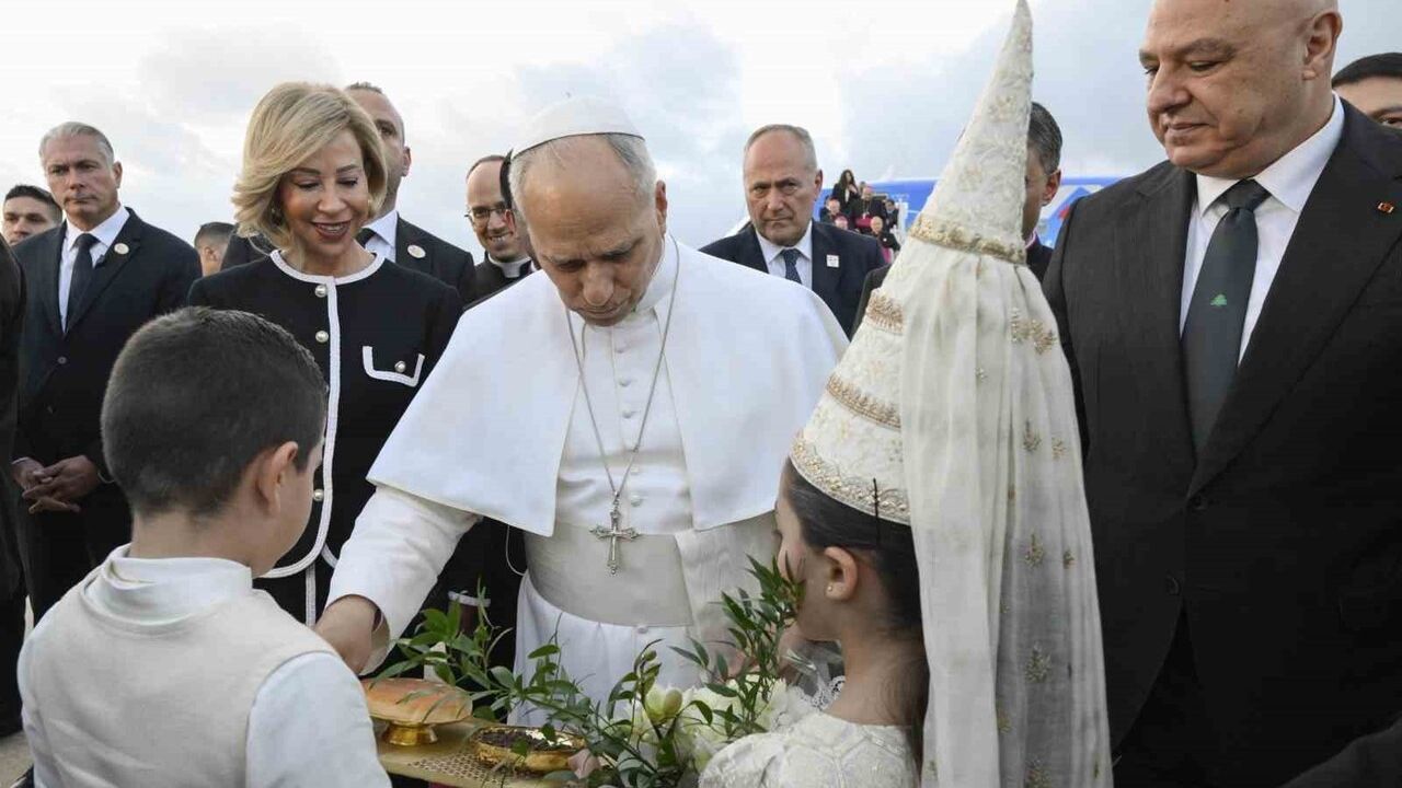 Papa 14. Leo Lübnan Ziyaretinde İki Devletli Çözümü Vurguladı