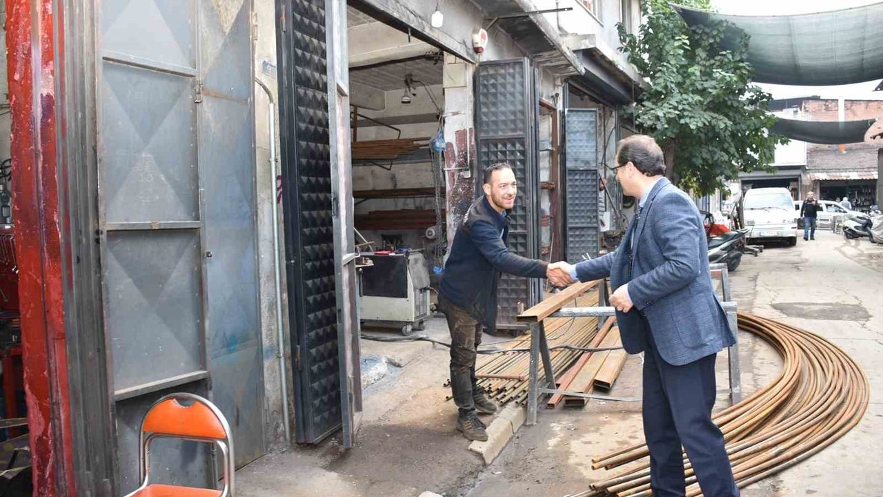 Salihli Kaymakamı Güldoğan Sanayi Esnafıyla Buluştu