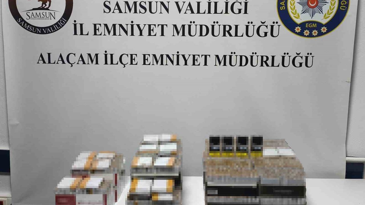 Samsun'da 14 Bin Kaçak Makaron Ele Geçirildi