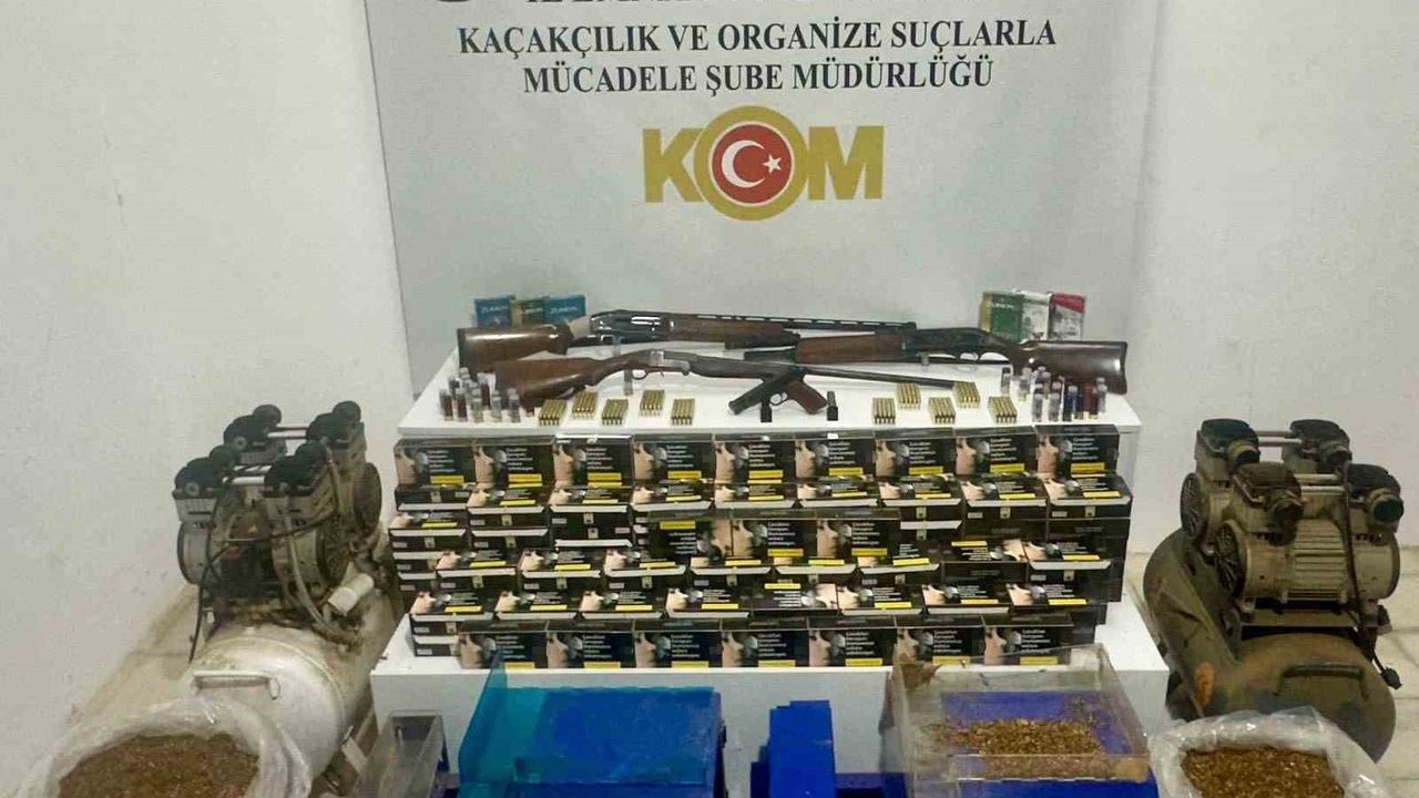 Samsun'da Kaçak Tütün ve Silah Operasyonu: 1 Gözaltı