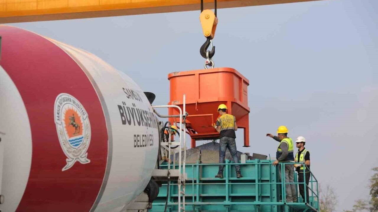 Samsun'da Prefabrik Su Deposu Üretimi Başladı