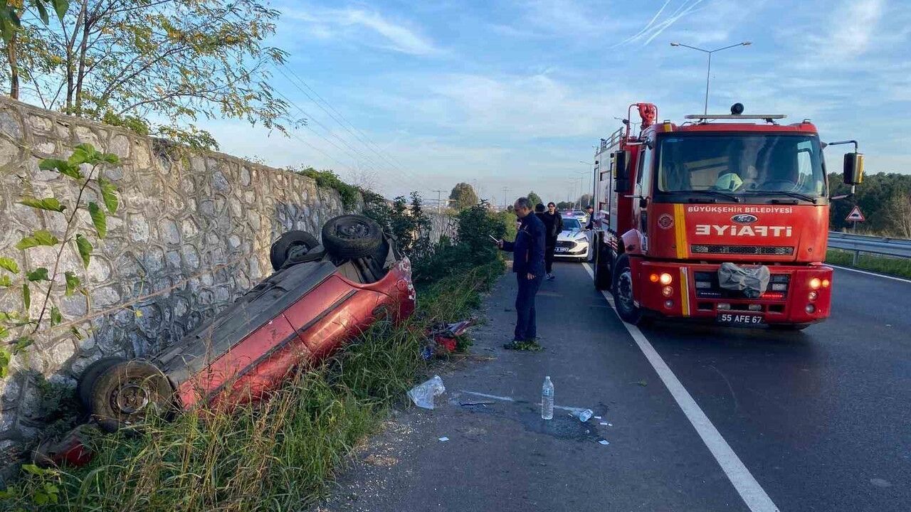 Samsun'da Trafik Kazası: İki Yaralı