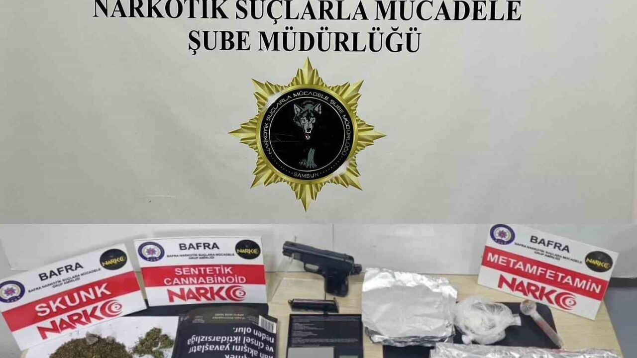 Samsun'da Uyuşturucu ve Silah Operasyonu: 3 Gözaltı