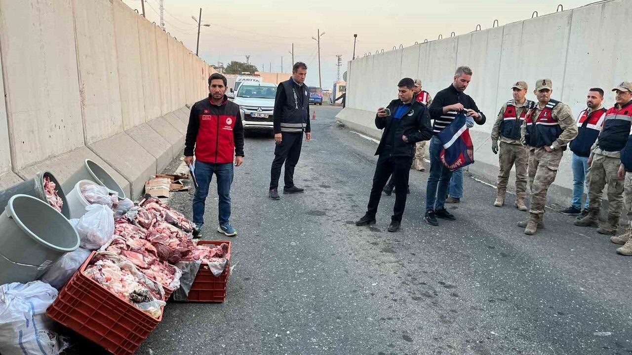 Şanlıurfa'da 1 Ton Kaçak Et Yakalandı