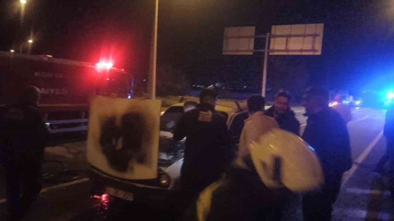 Seydişehir'de Kırmızı Işıkta Yangın Paniği