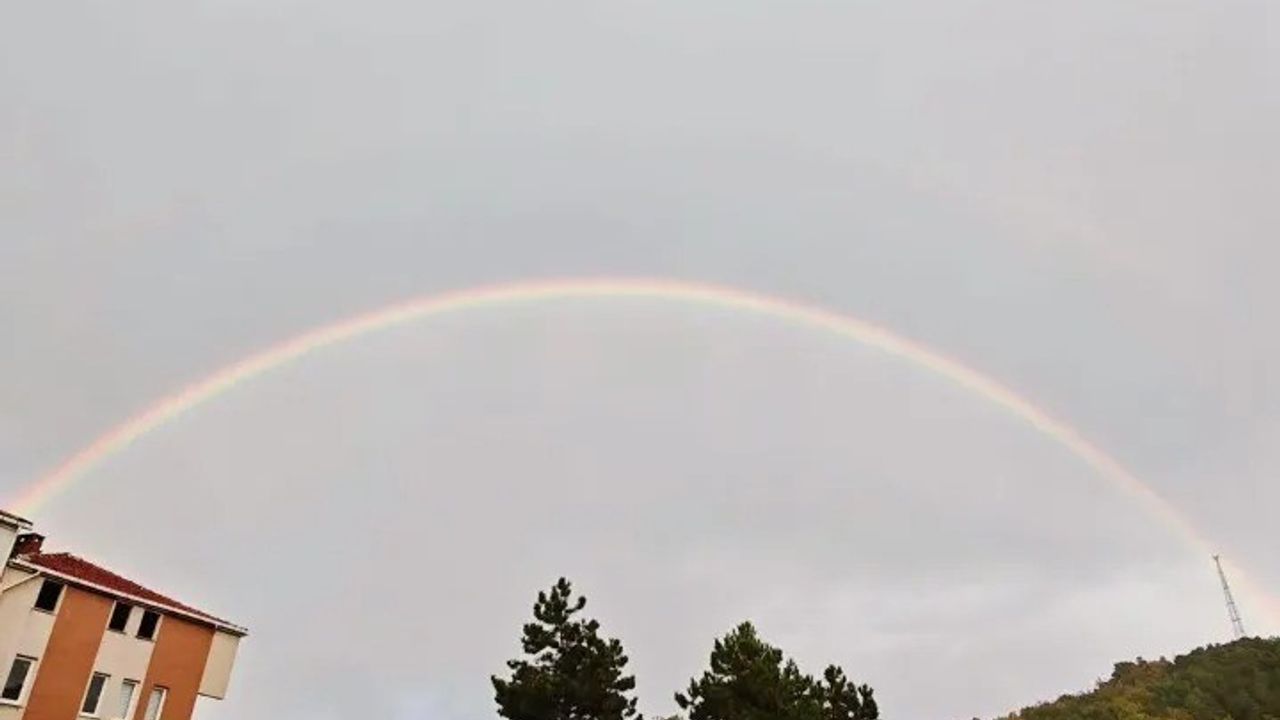 Sinop'ta Göz Kamaştıran Çift Uçlu Gökkuşağı