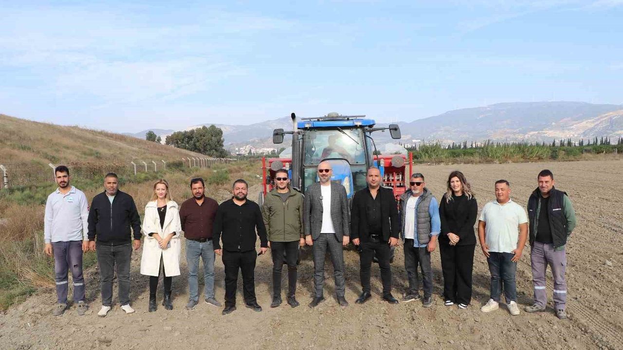 Söke Belediyesi'nden Üretim Projesi: Buğday Tohumları Toprakla Buluştu
