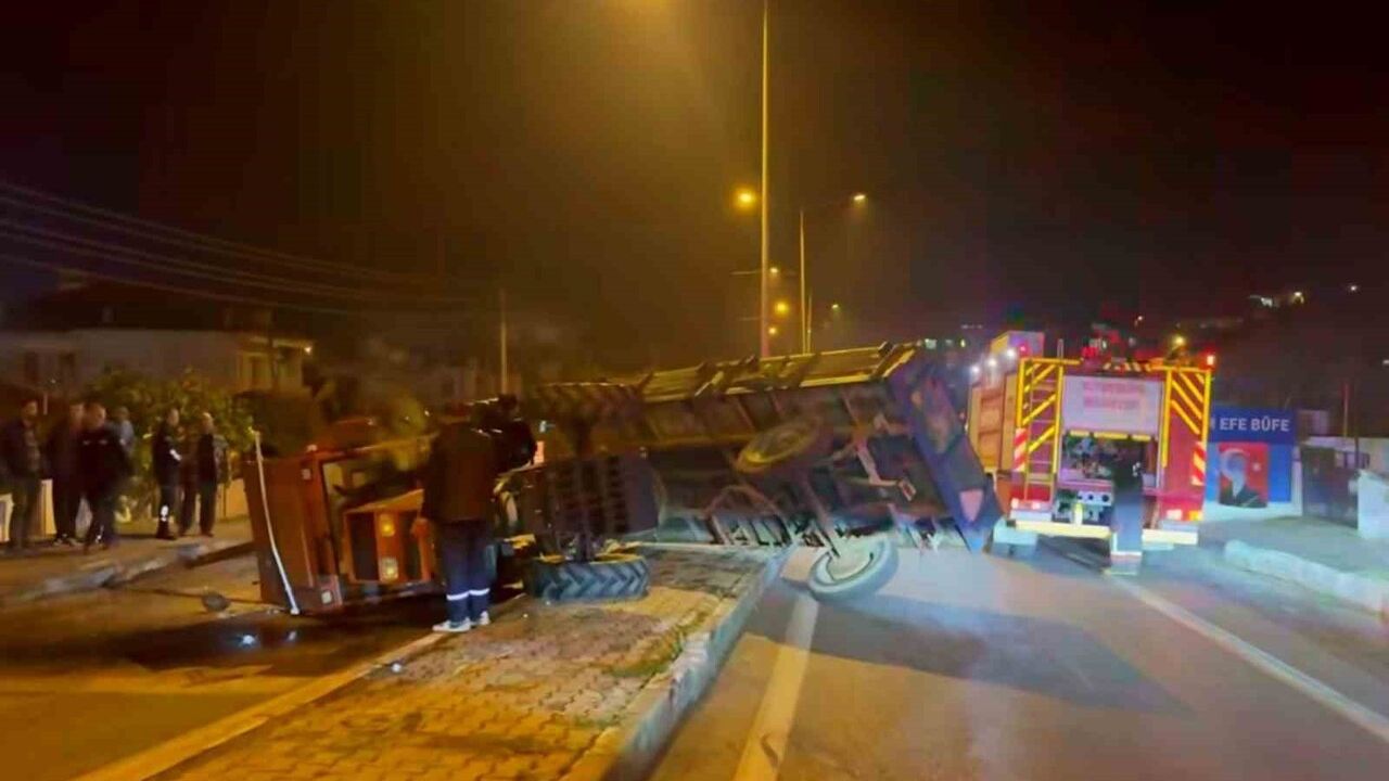 Söke'de Traktör Devrildi: 1 Kişi Yaralı