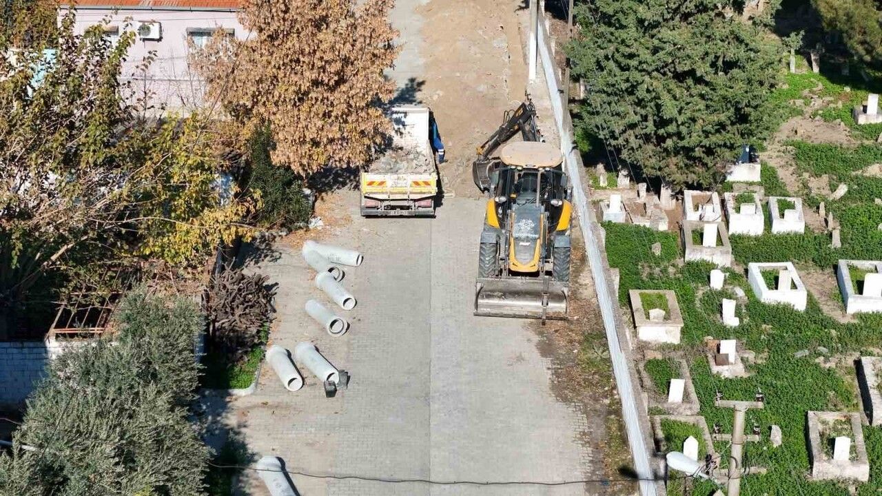 Söke'de Yağmur Suyu Hattı İnşaatı Devam Ediyor