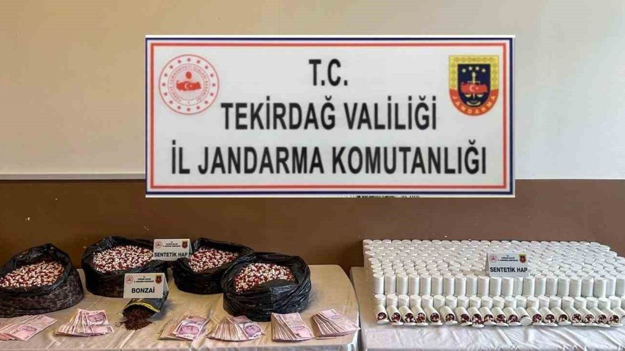 Tekirdağ'da Uyuşturucu Operasyonu: 55 Bin Sentetik Ecza Ele Geçirildi