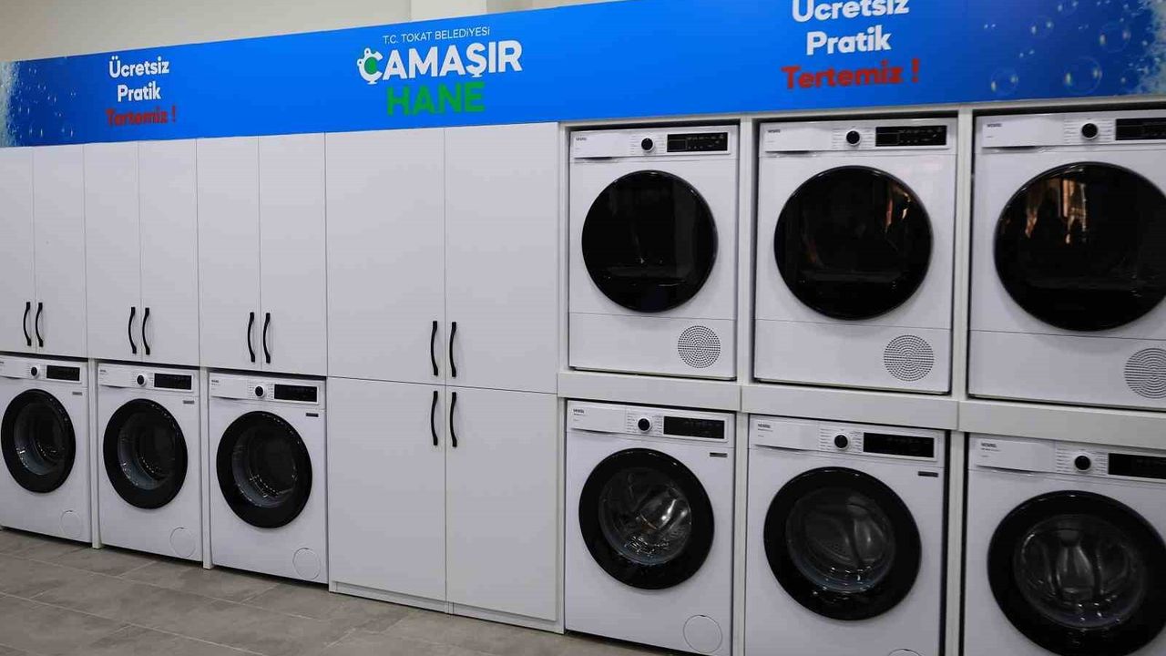 Tokat'ta Ücretsiz Çamaşır Yıkama Hizmeti Başlatıldı