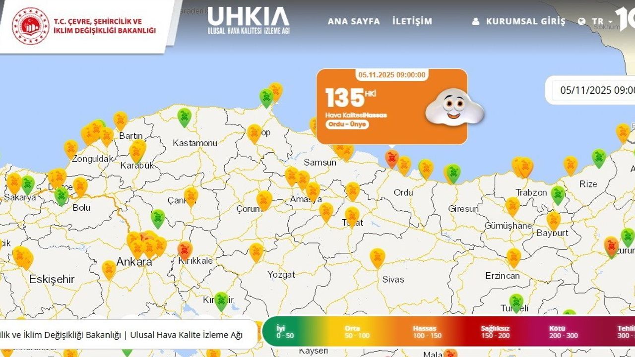 Ünye'de Hava Kirliliği Rekoru: Karadeniz'in En Kirli İliği