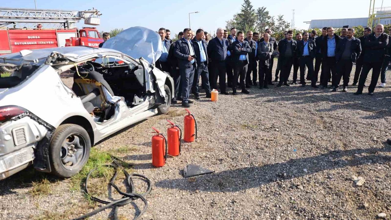 Yangın Güvenliği İçin Bursa'da Şoförlere Eğitim