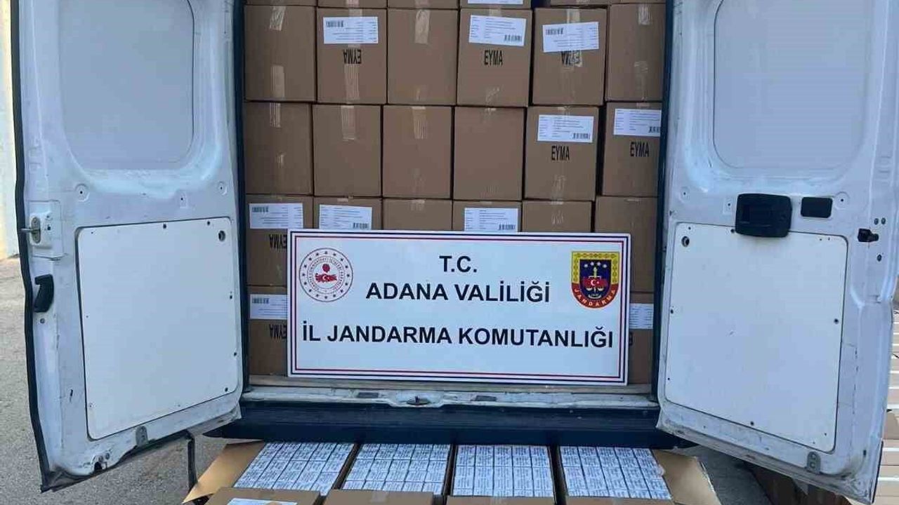 Adana'da 2 Milyon 270 Bin Kaçak Makaron Ele Geçirildi