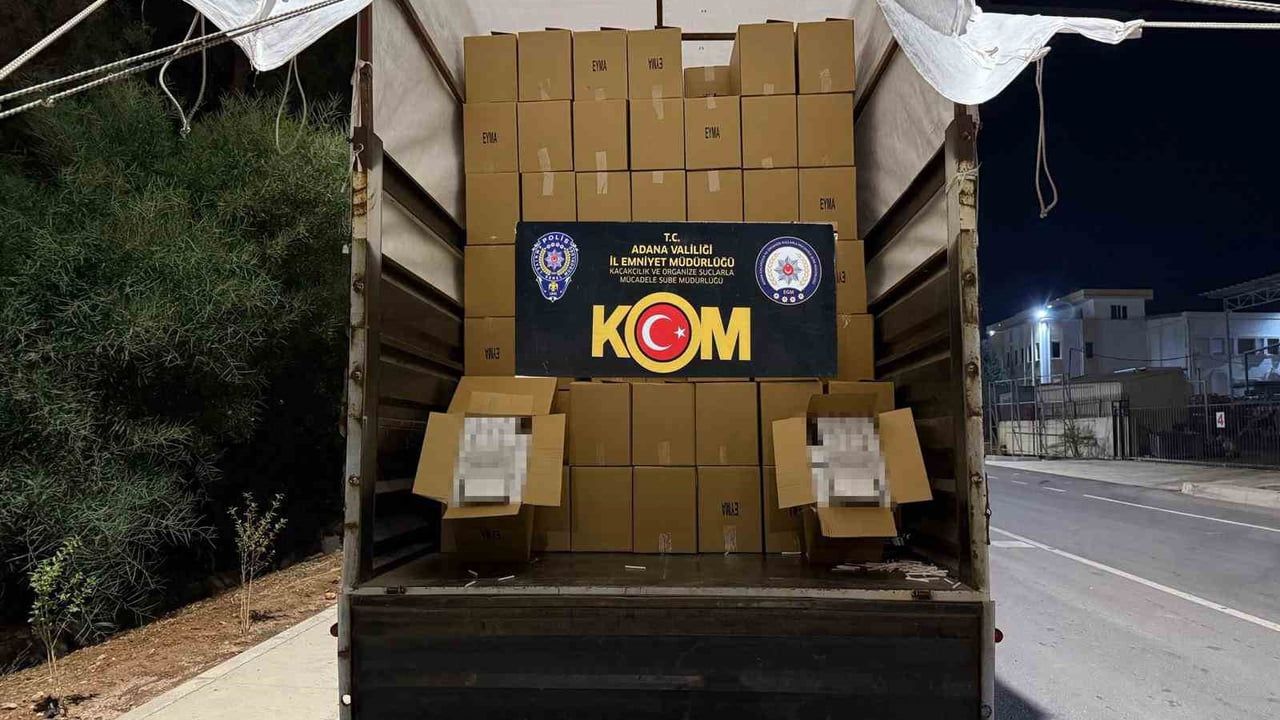 Adana'da 7 Milyon TL'lik Kaçak Makaron Operasyonu