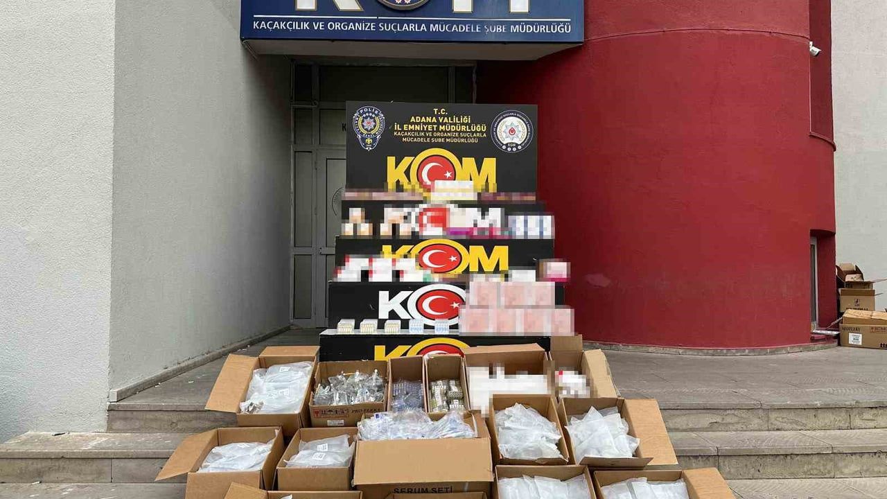 Adana'da Kaçak İlaç Operasyonu: 4,655 Adet Ele Geçirildi
