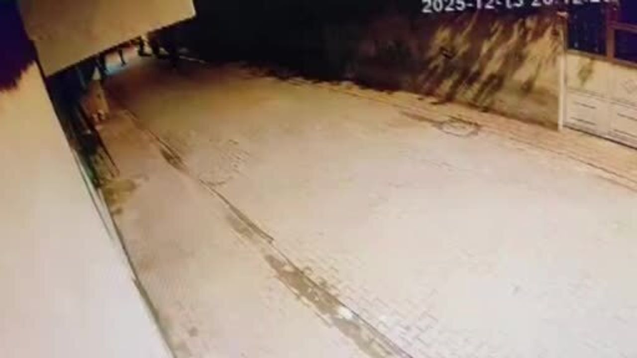 Adana'da Taşlı Saldırı: Güvenlik Kameralarında Eşlik Ediyor