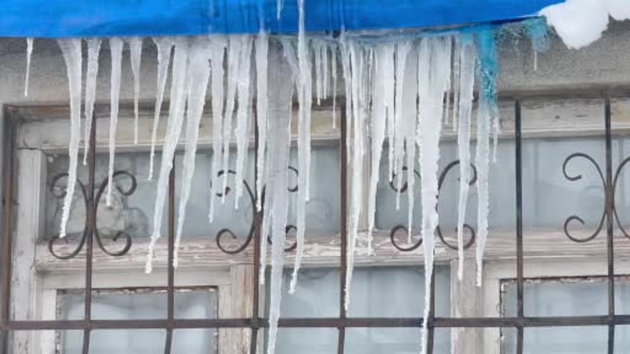 Ağrı'da Sibirya Soğukları Yaşamı Tuttu