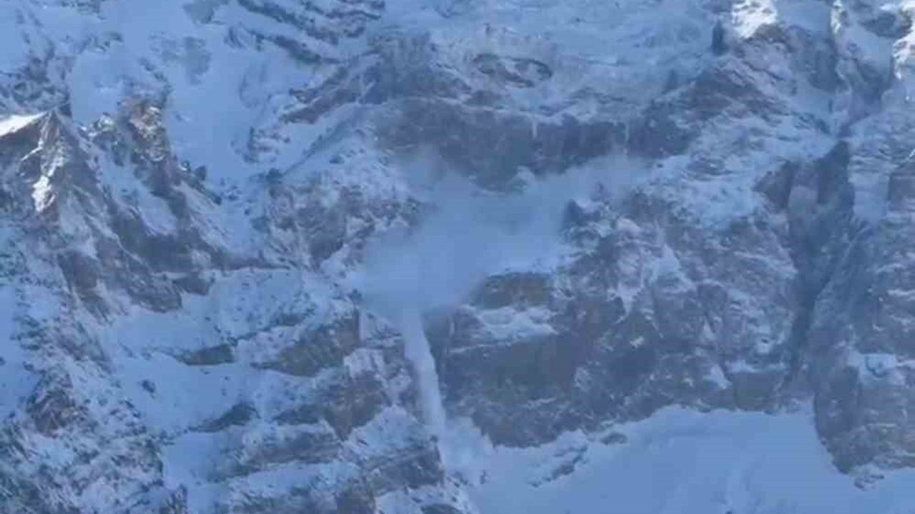 Ağrı Dağı'nda Çığ Düşüşü