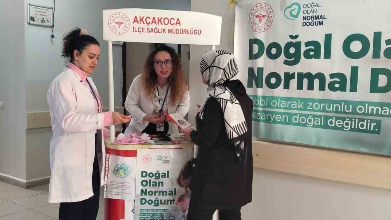 Akçakoca'da Normal Doğumun Önemi Vurgulandı