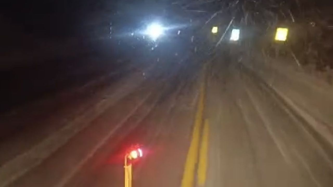 Akseki-Seydişehir Karayolunda Kar Yağışı Başladı