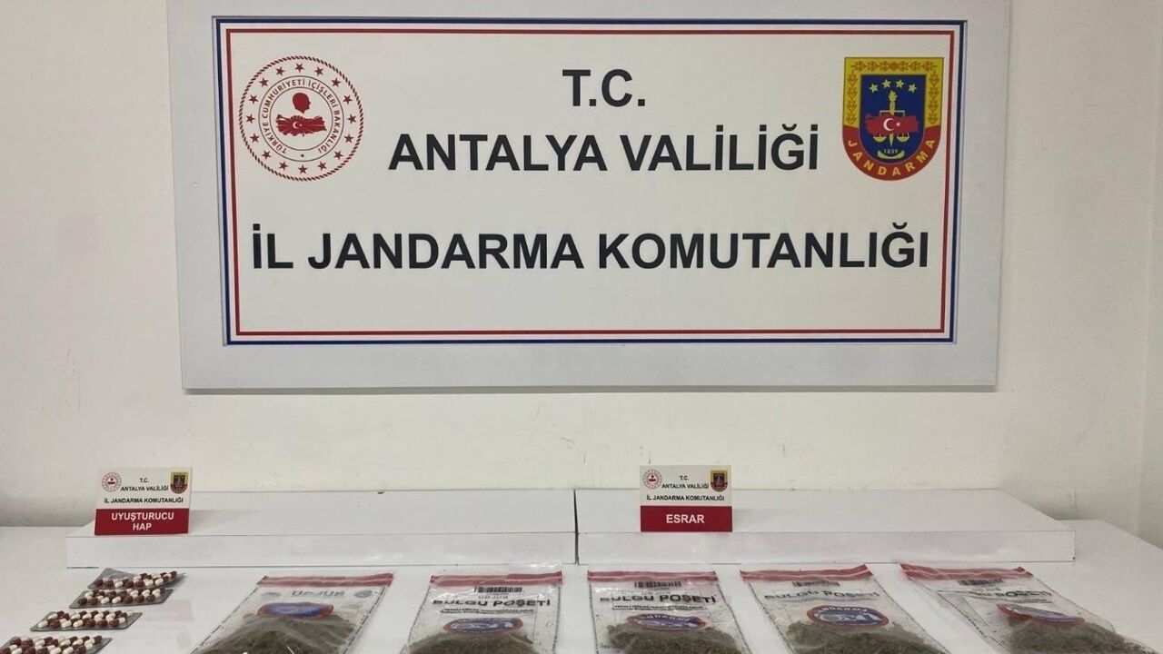Alanya'da Jandarma Uyuşturucu Operasyonu Gerçekleştirdi