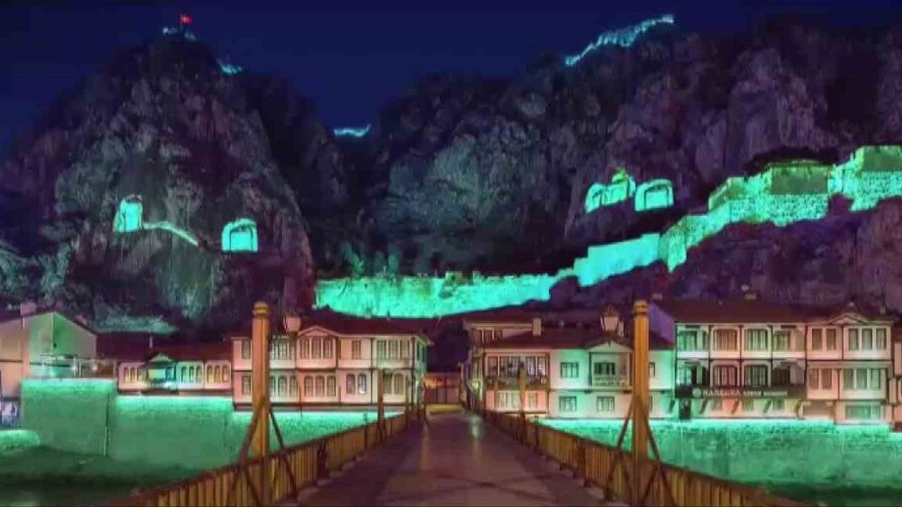 Amasya'da Harşena Dağı ve Yalıboyu Evleri için Yeni Işıklandırma Projesi