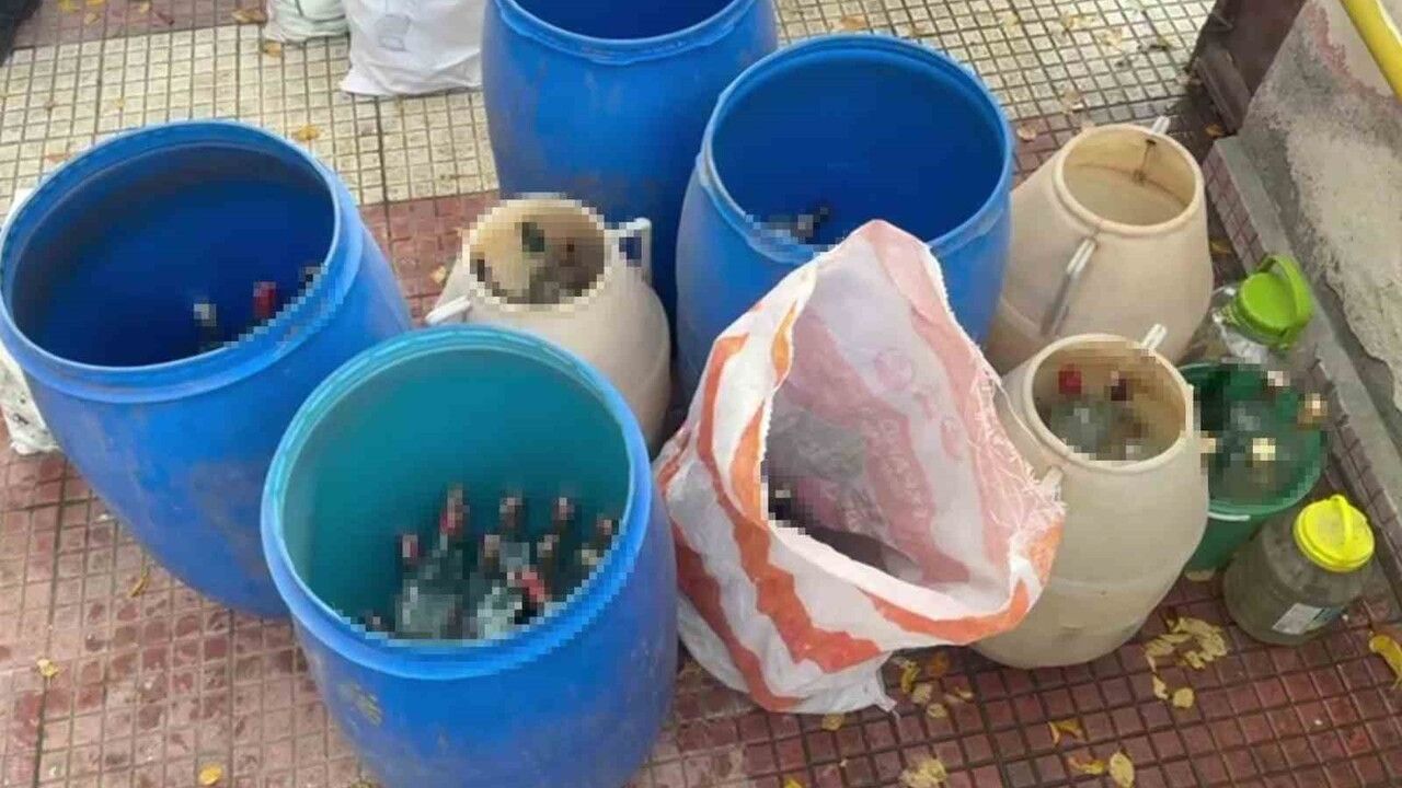 Amasya'da Kaçak Alkol Operasyonu: 615 Şişe ve 30 Bidon Ele Geçirildi