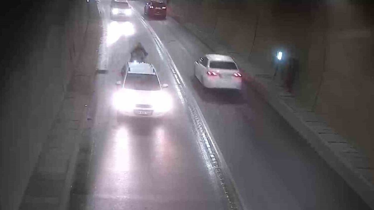 Amasya'daki Tünel Kazası Güvenlik Kamerasında