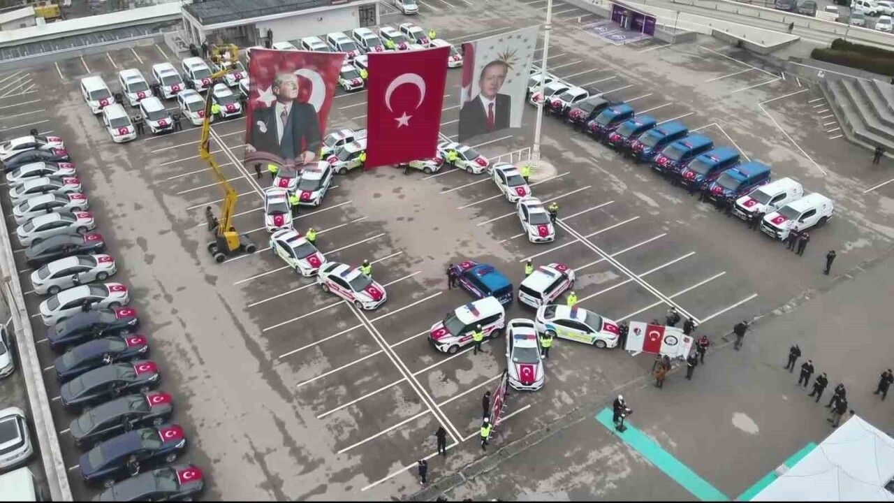 Amasya'ya 71 Yeni Emniyet Aracı