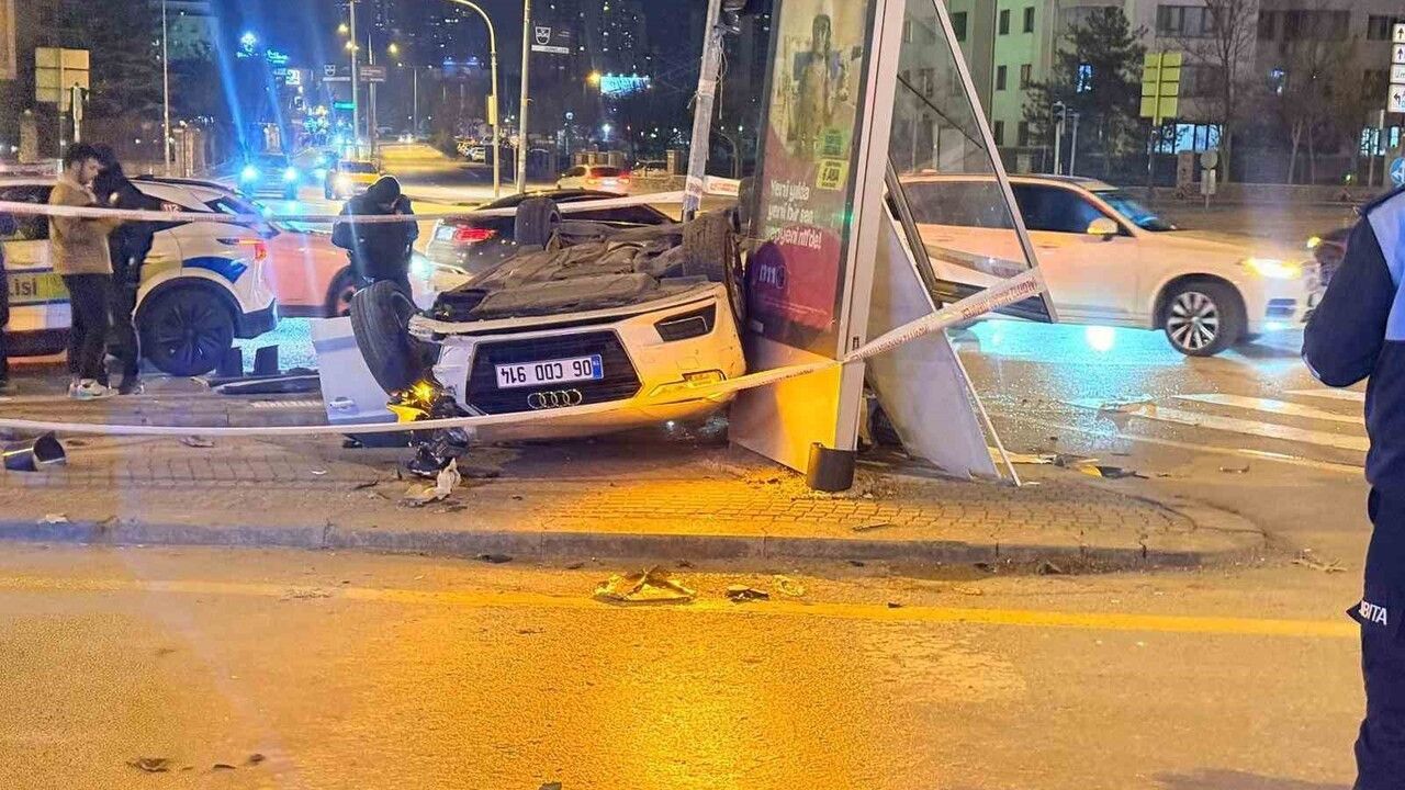 Ankara'da Otomobil-Motosiklet Kazası: 4 Yaralı