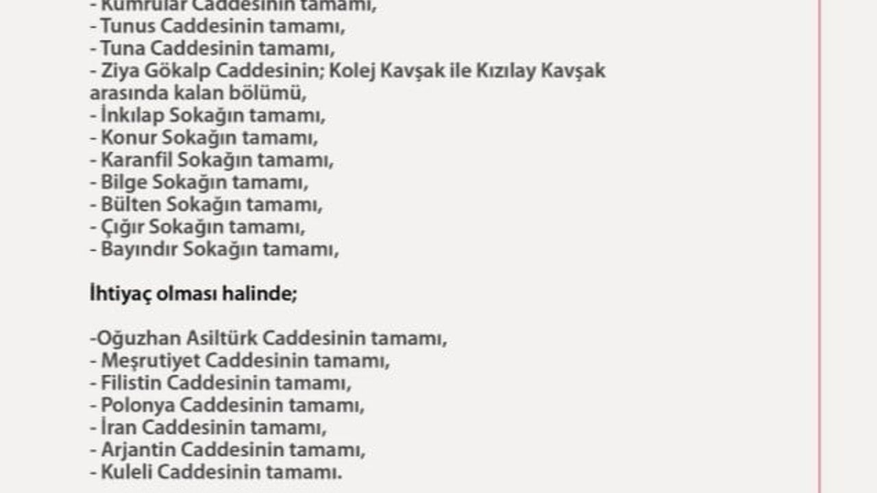 Ankara'da Yılbaşı Güvenlik Önlemleri