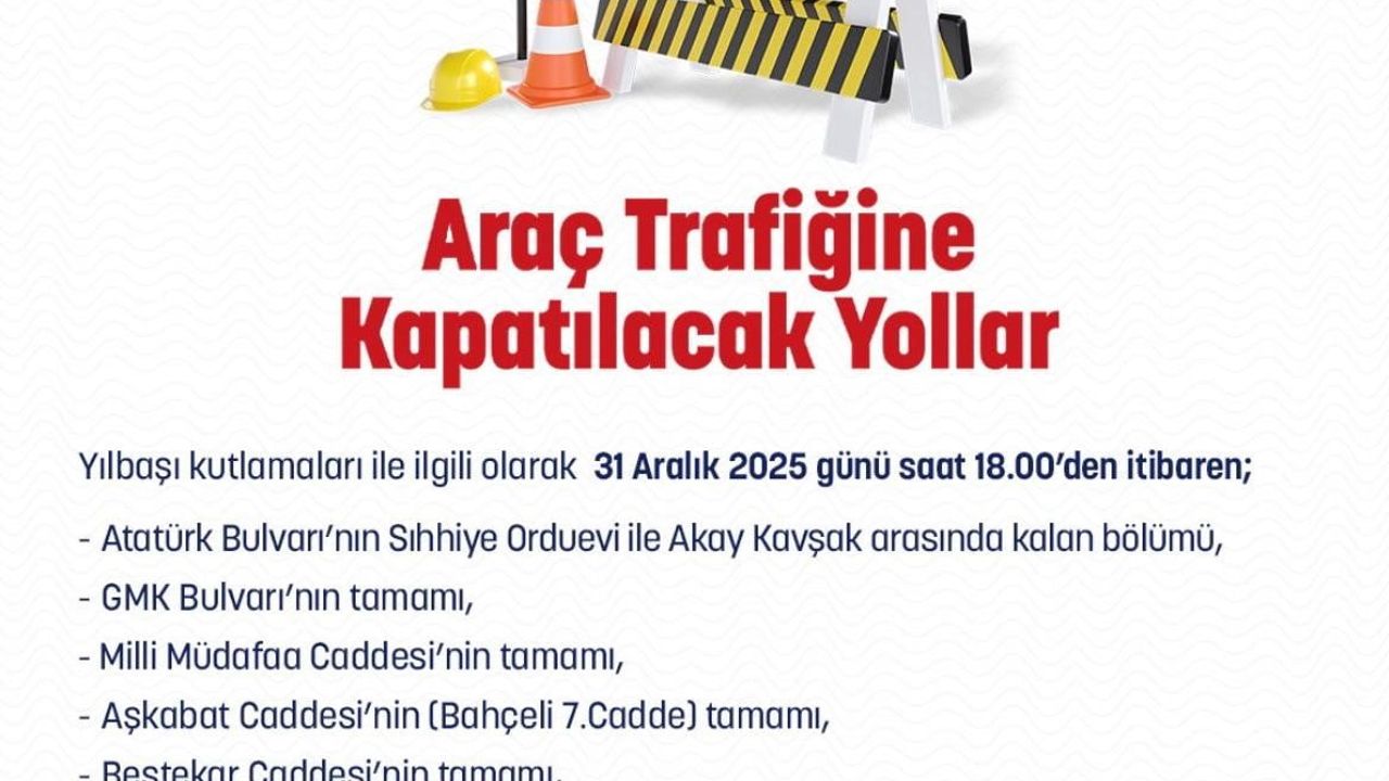 Ankara'da Yılbaşı İçin Trafik Önlemleri