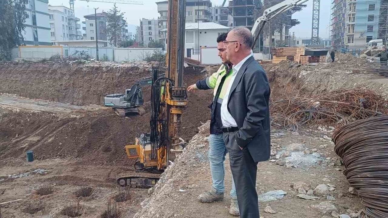 Antakya Belediyesinin Yeni Hizmet Binası İnşaatı Devam Ediyor