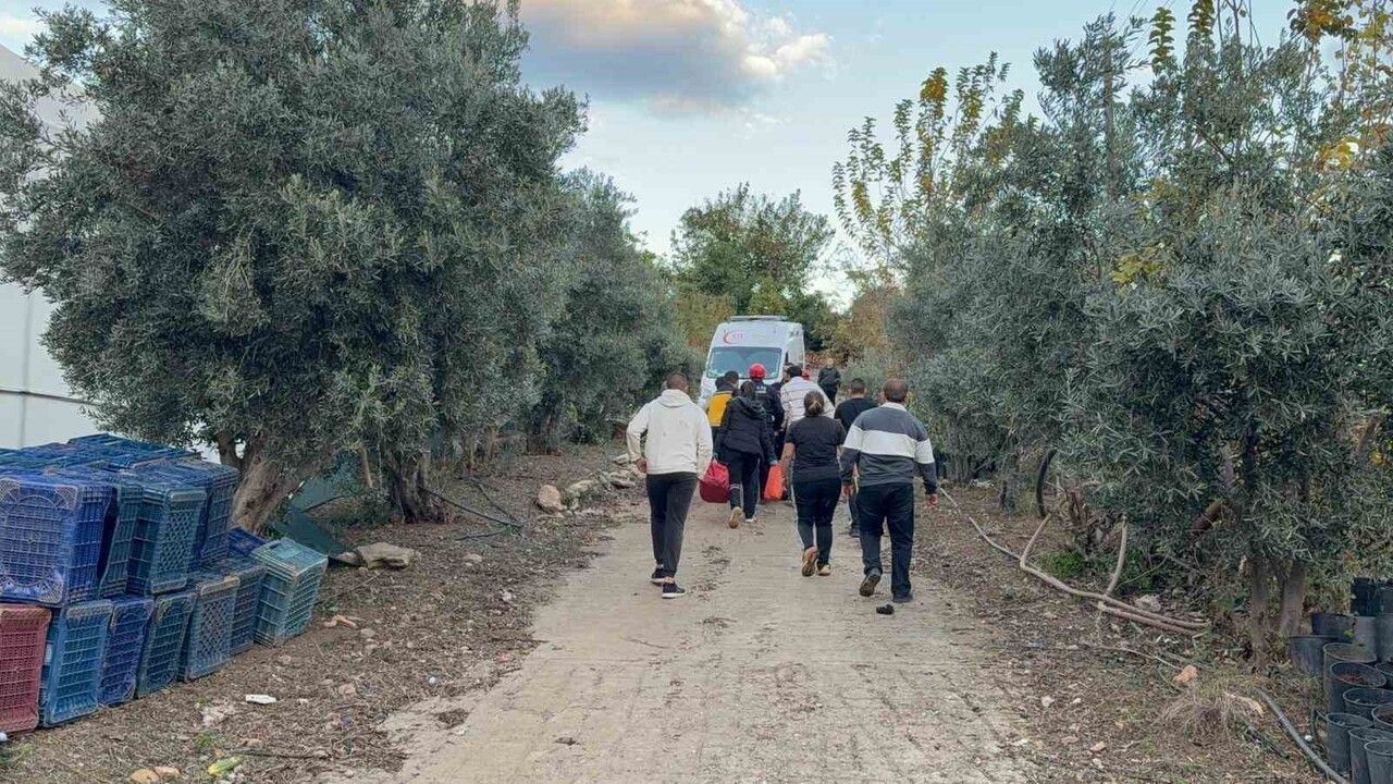 Antalya'da Çiftçi Duvardan Düşerek Yaralandı