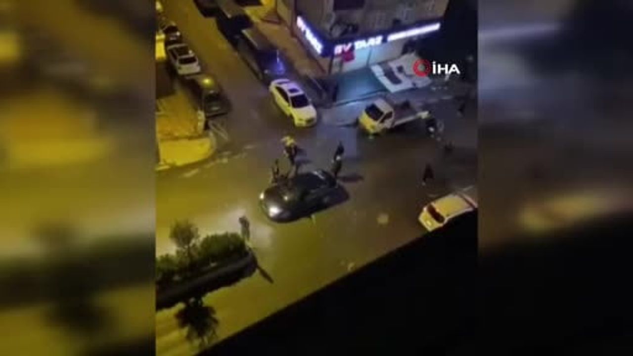Arnavutköy'de Gece Yarısı Kavga: Yumrukların Hedefi Olan Şahıs Kaçmakta Zorlandı