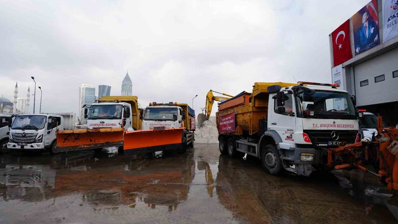 Ataşehir'de Karla Mücadele Hazırlıkları Tamamlandı