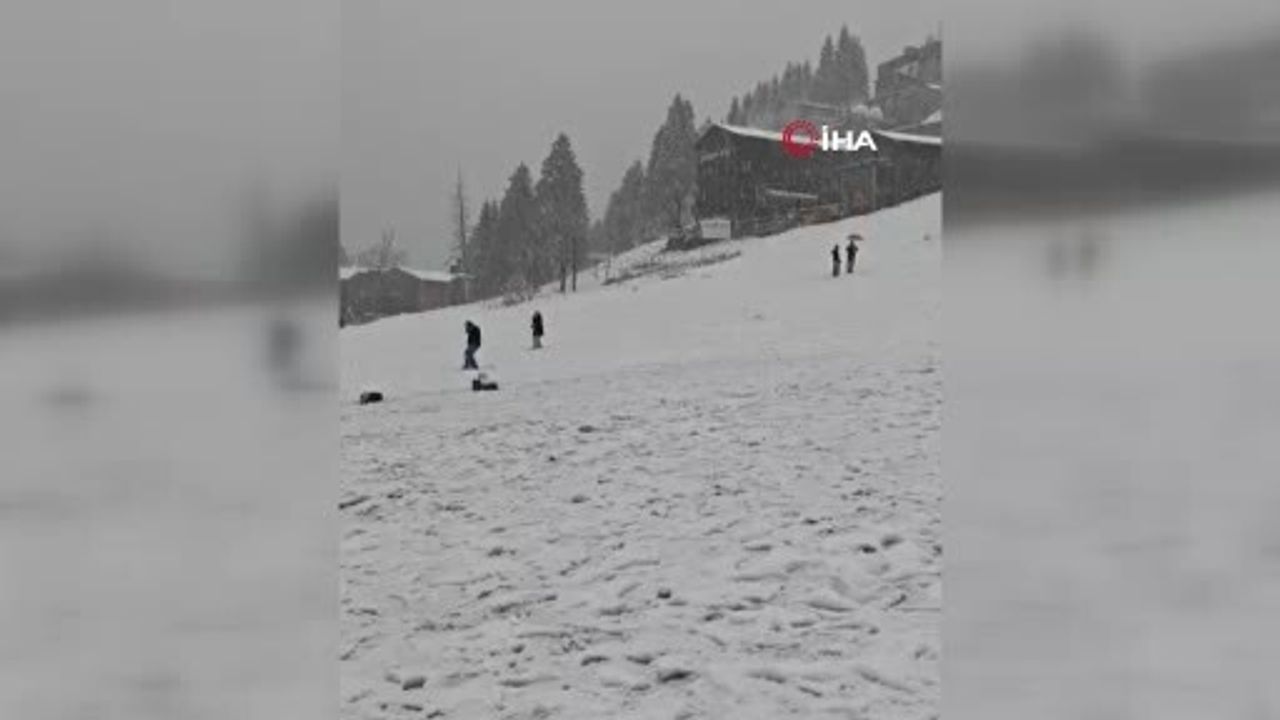 Ayder Yaylası Kış Manzarasıyla Büyülüyor