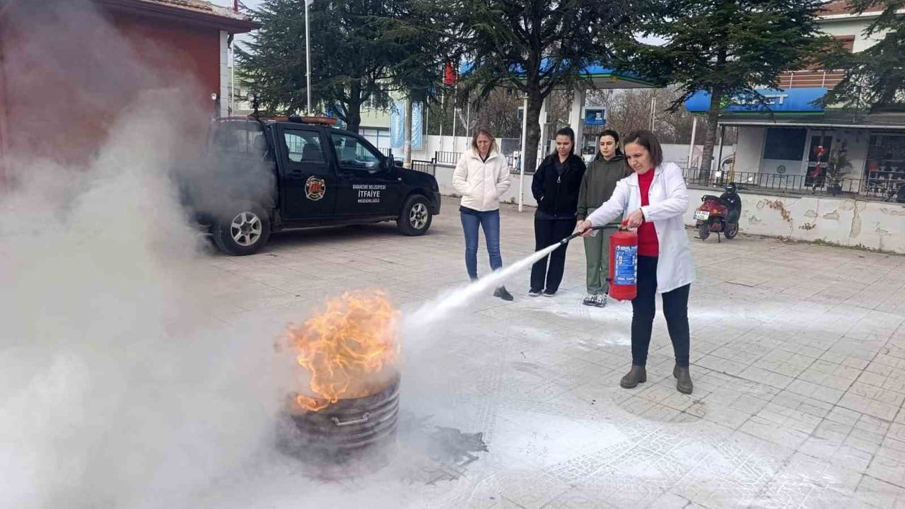 Babaeski'de Yangın Eğitimi
