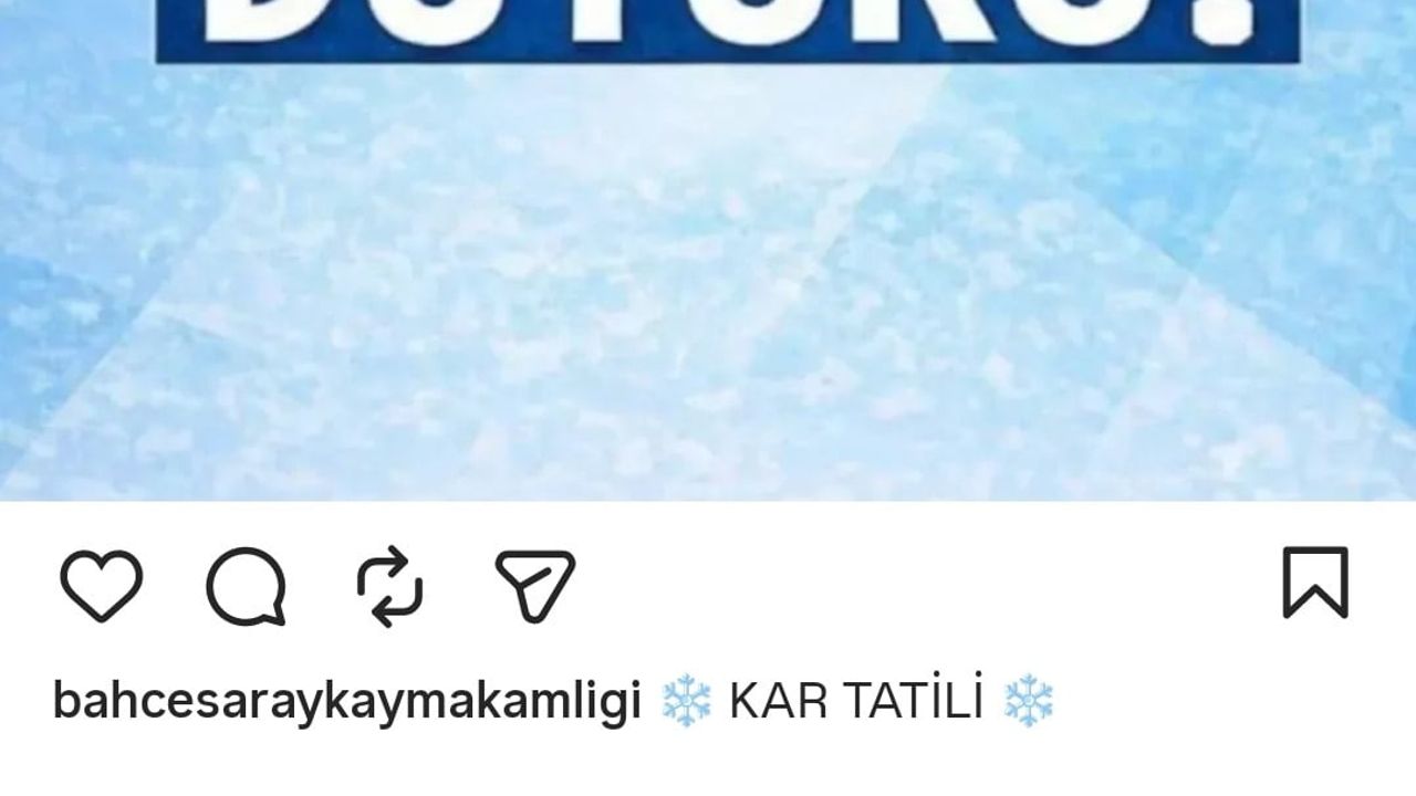 Bahçesaray'da Taşımalı Eğitime Ara Verildi