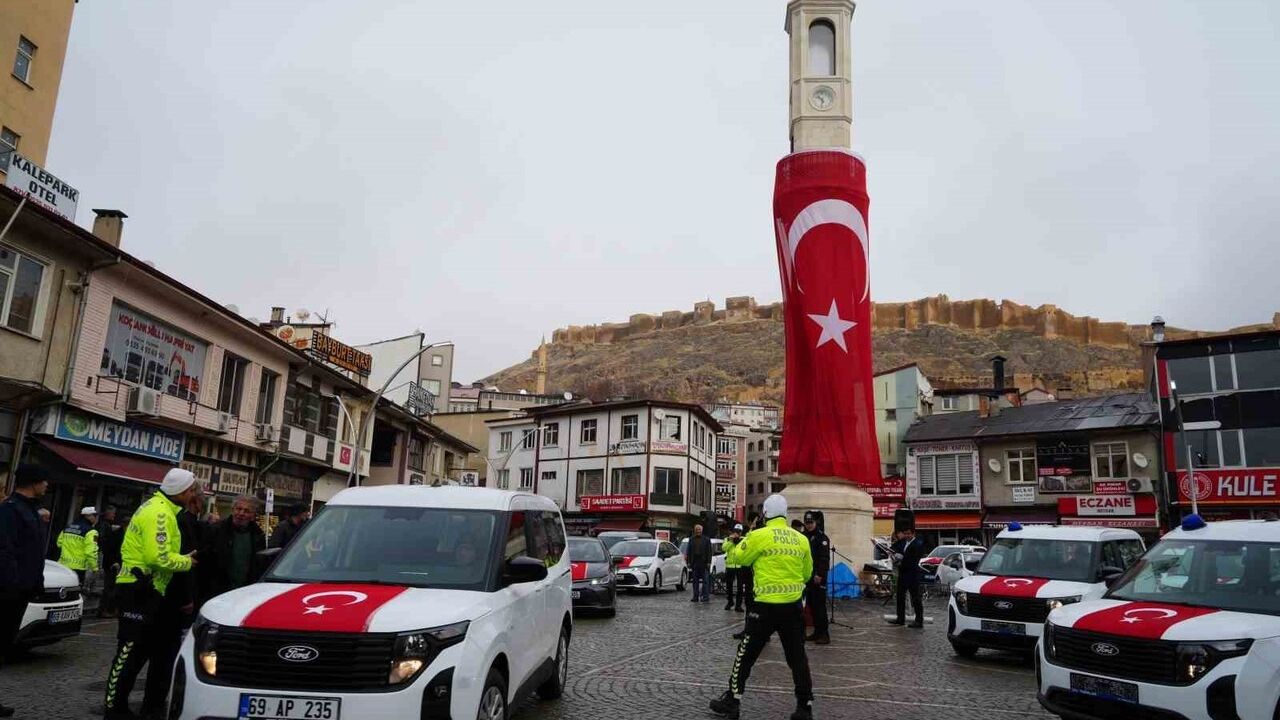 Bayburt’a 34 Yeni Güvenlik Aracı Katıldı