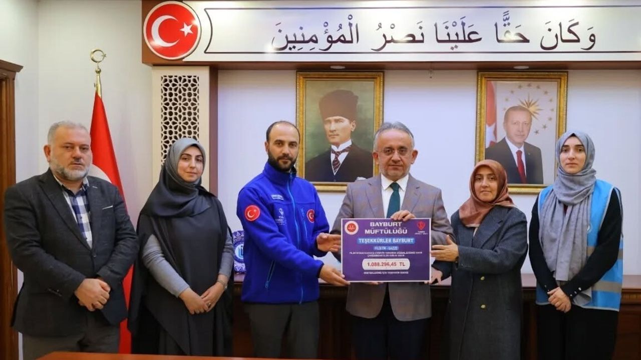 Bayburt’ta Filistin İçin 1 Milyon TL Üzerinde Bağış Toplandı