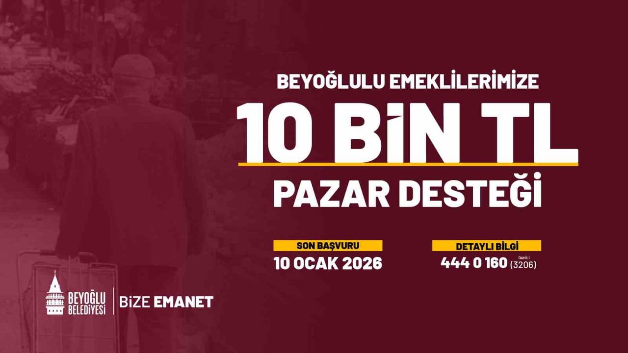 Beyoğlu'nda Emeklilere Pazar Desteği 2026'da Sürecek